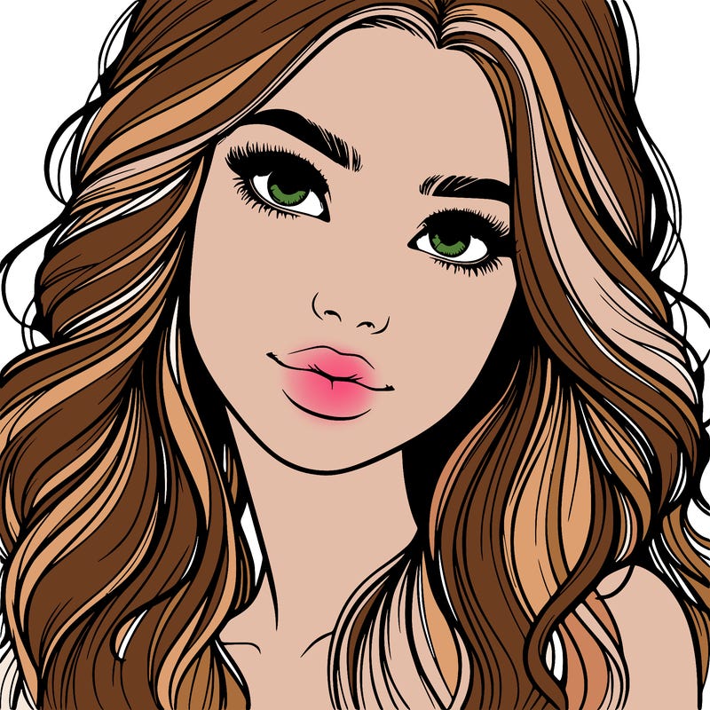 beautiful realistic girl