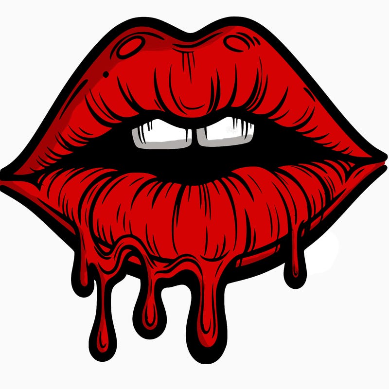 lips that look realistic and drip