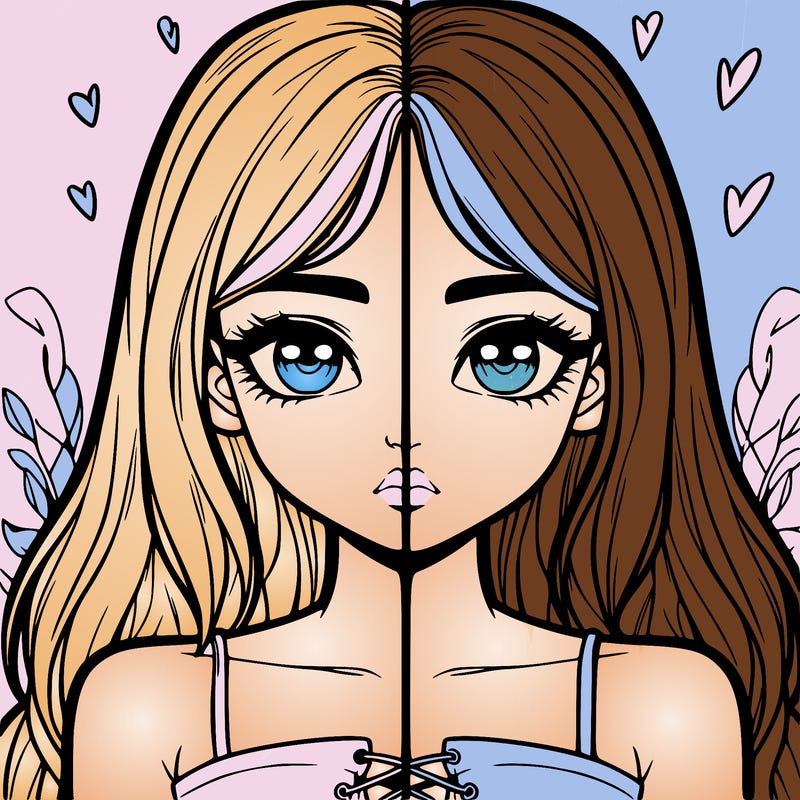 realistic girl split