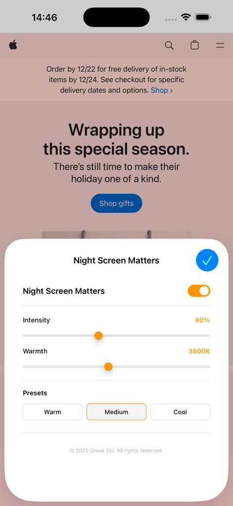 Night Screen Matters - Utilities App | MWM
