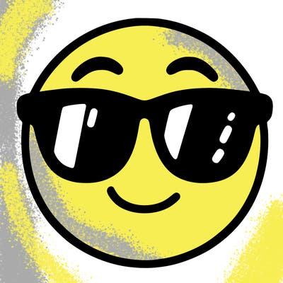emoji with sunglasses