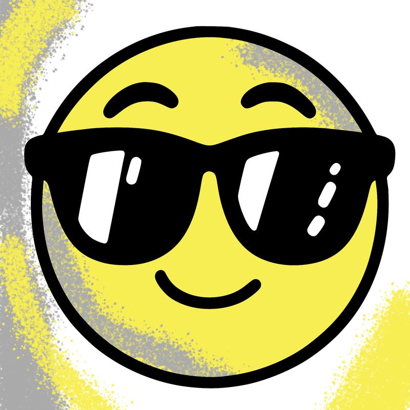 emoji with sunglasses