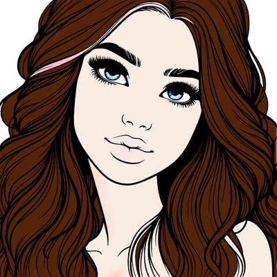 beautiful realistic girl