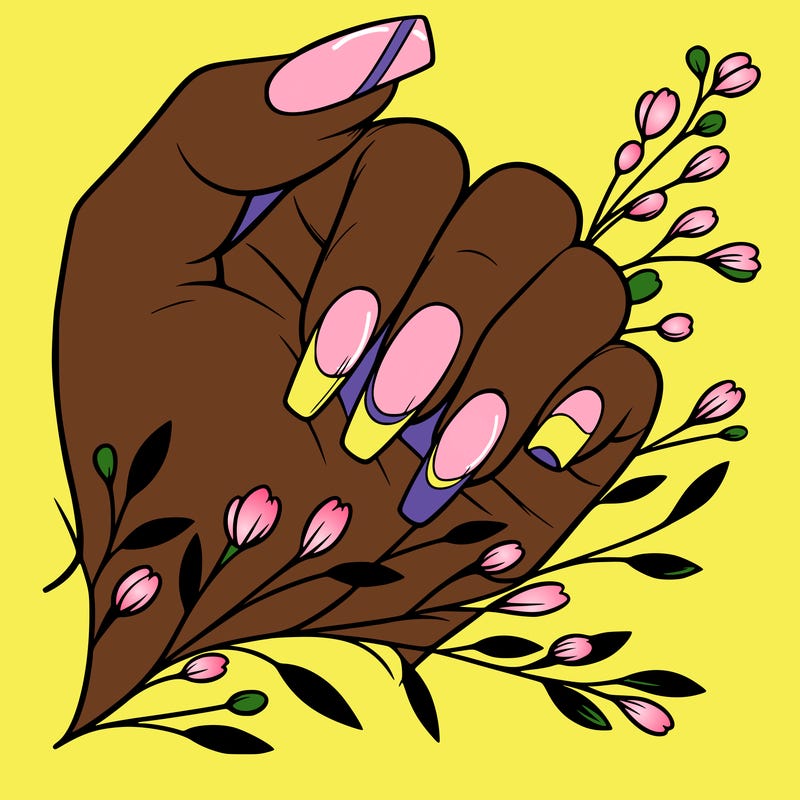 nails with french tip