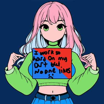 girl holding a blank sign in a long sleeve crop top