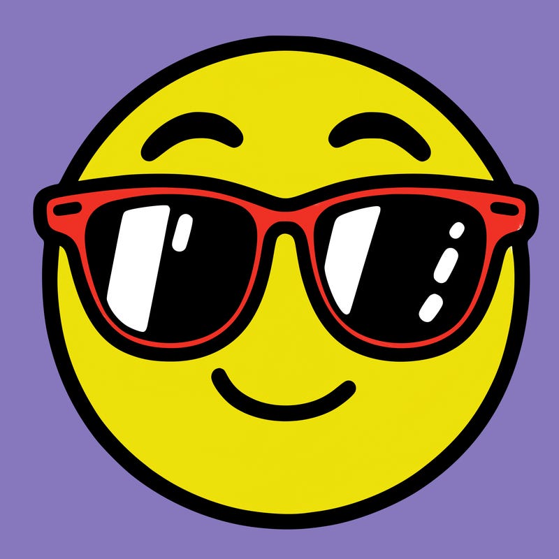 emoji with sunglasses