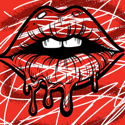 lips that look realistic and drip