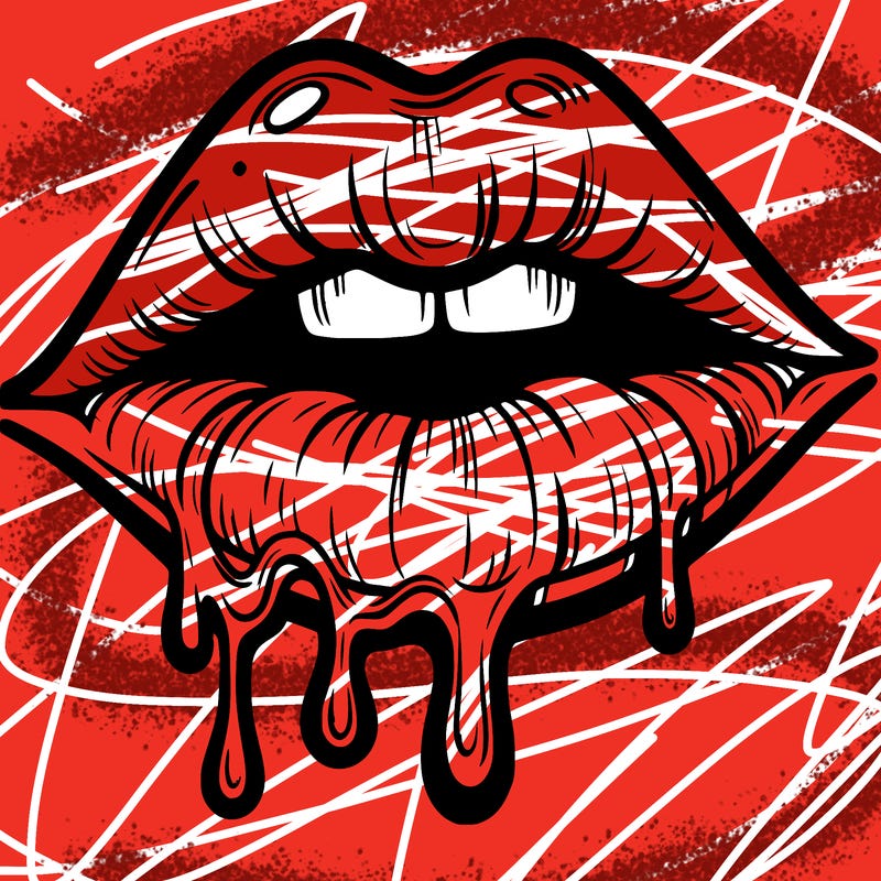 lips that look realistic and drip