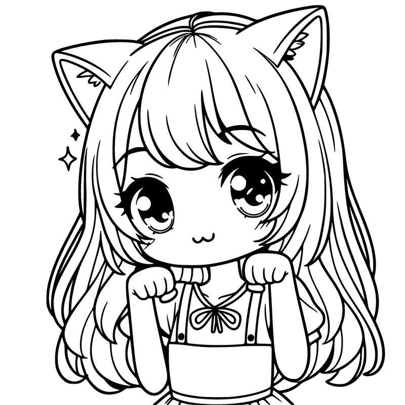 cute girl with cat ears
