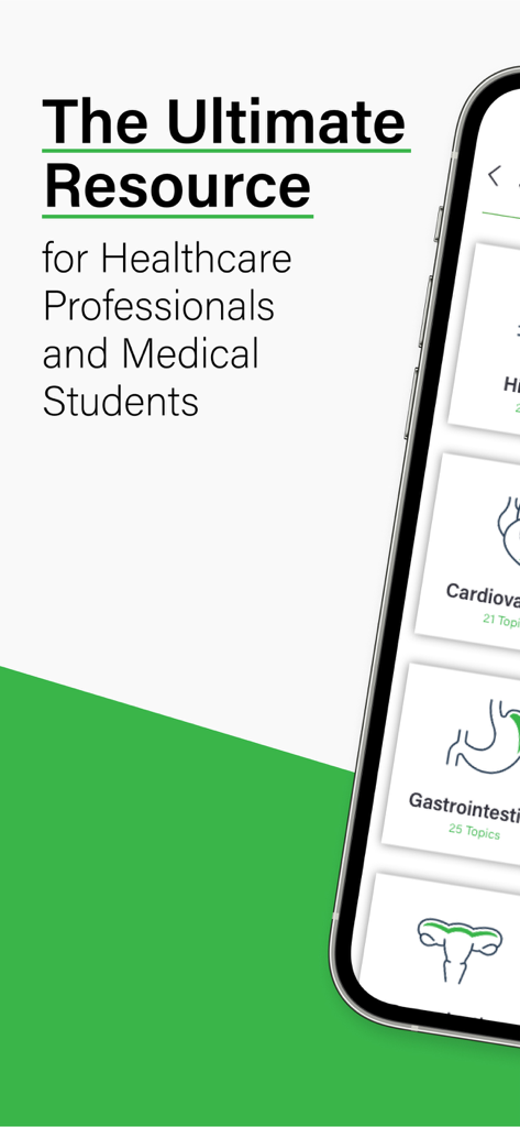 TeachMe Physiology: Human Body - App TeachMe Fisiologia che mostra argomenti di studio per studenti di medicina e professionisti sanitari
