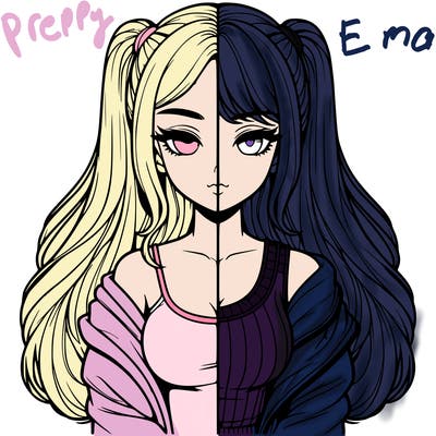 realistic girl split