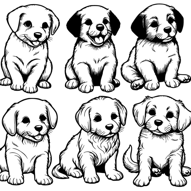 realistic puppies