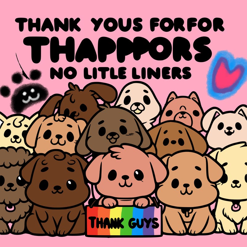 thank you guys for all your support dog