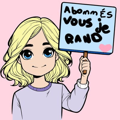 realistic girl holding up a sign