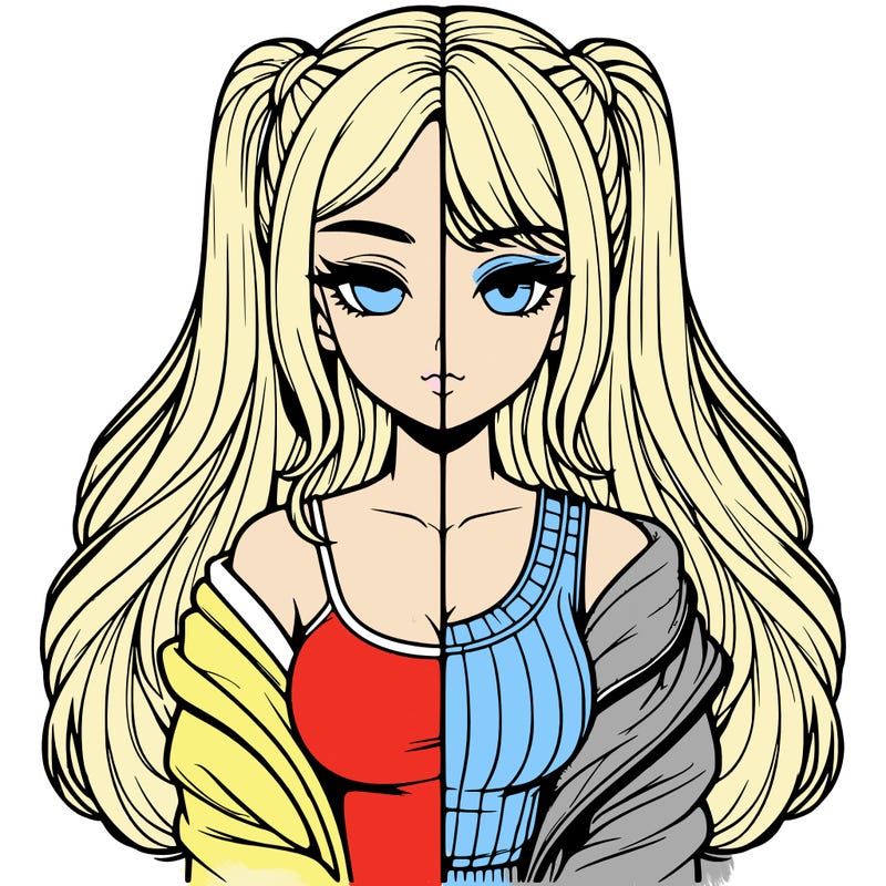 realistic girl split