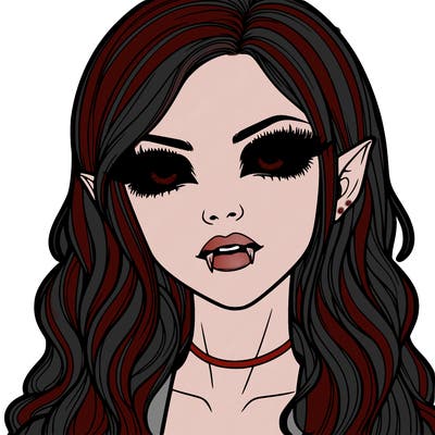 realistic vampire girl