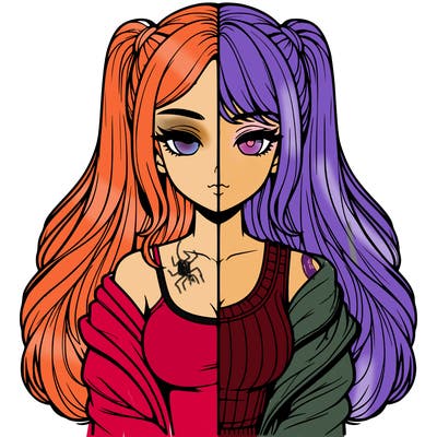 realistic girl split