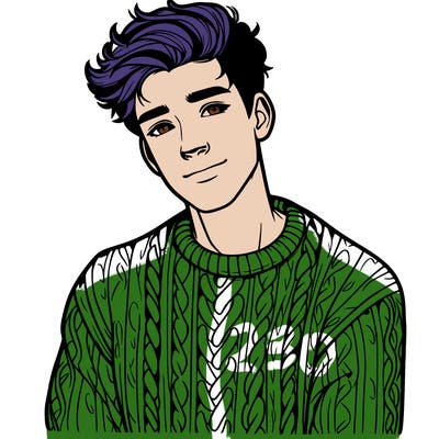 realistic guy with a beautiful jumper