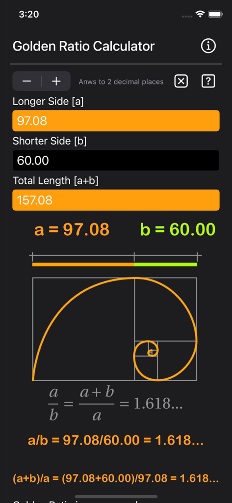 Golden Ratio Calculator Plus | Design with Divine Proportion