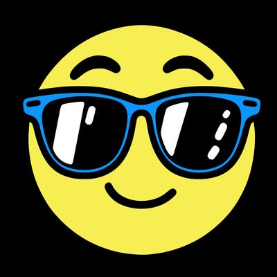 emoji with sunglasses