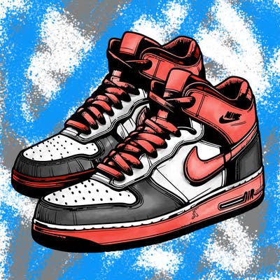 realistic nike air shoes