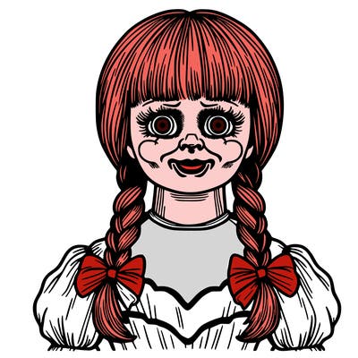 annabelle creepy doll adult