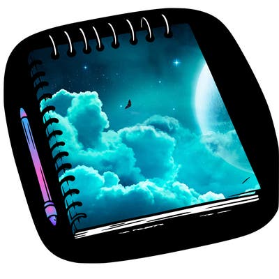 a blank sketch pad
