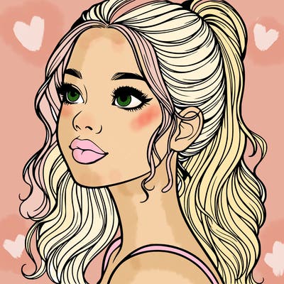 beautiful realistic girl