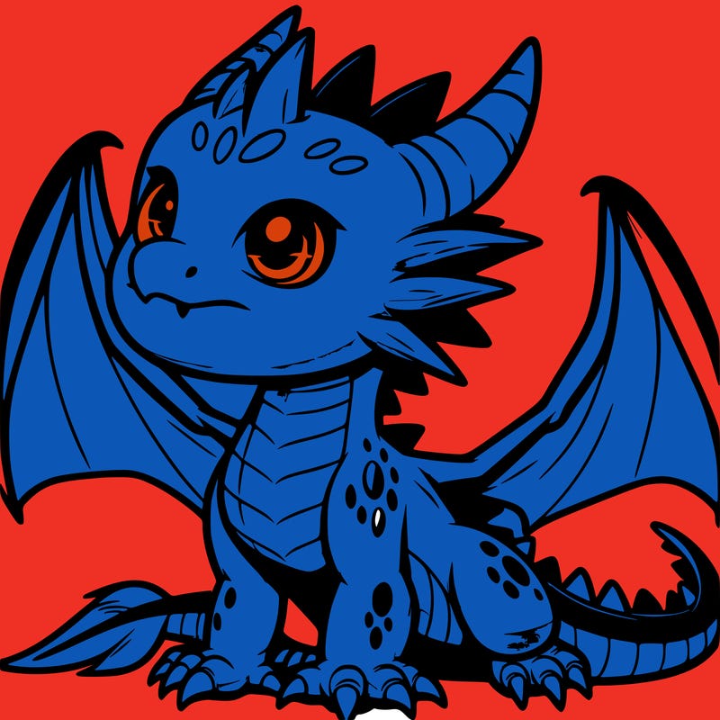 fierce baby night dragon