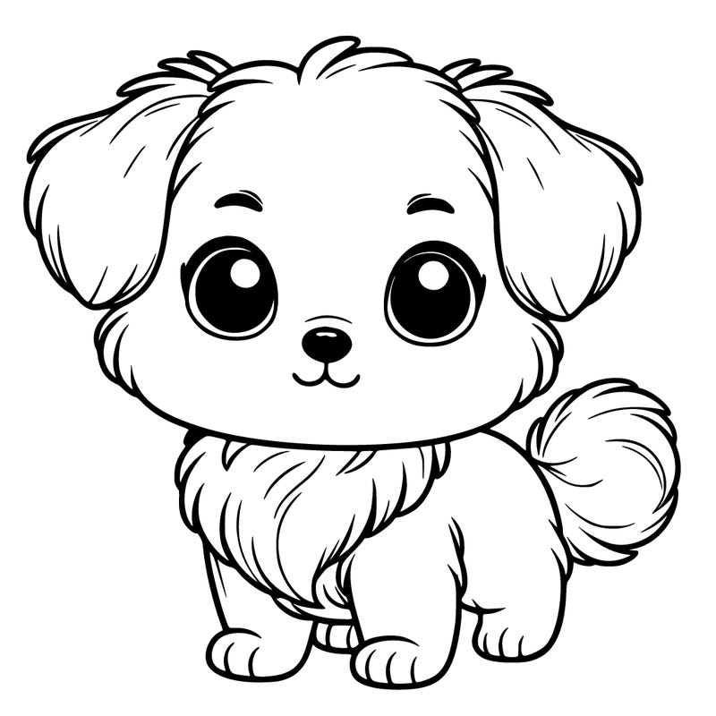 cute realistic dog