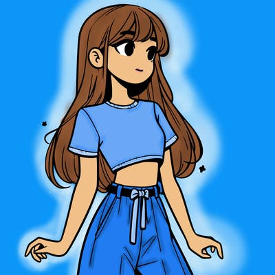 girl in a cute crop top