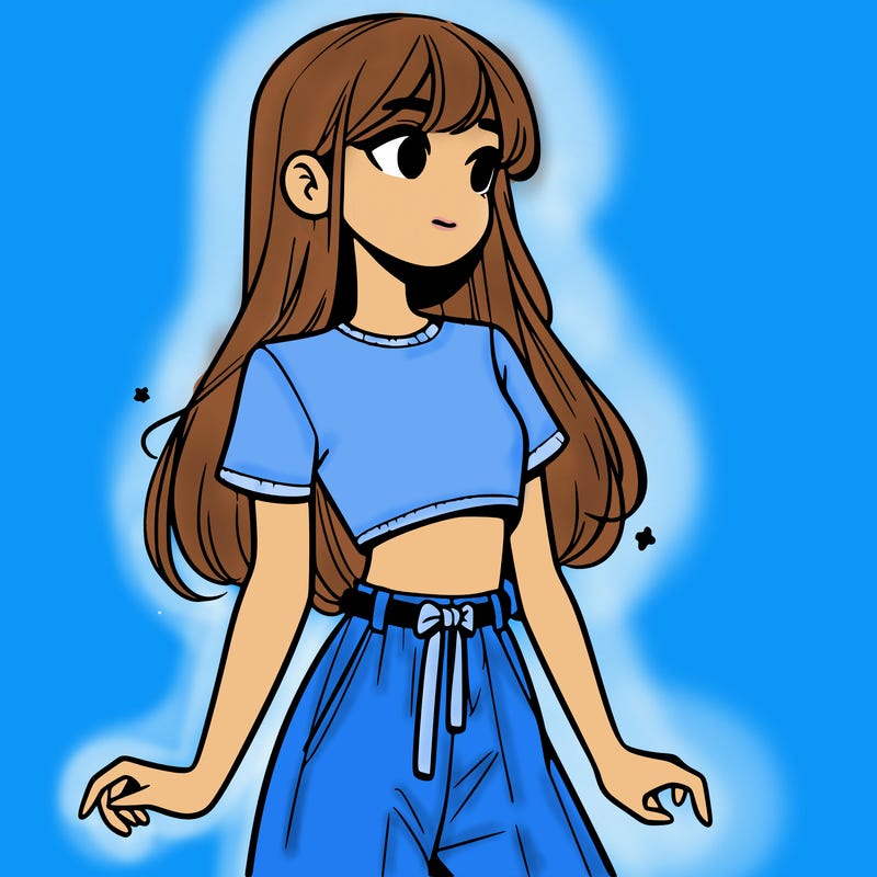 girl in a cute crop top