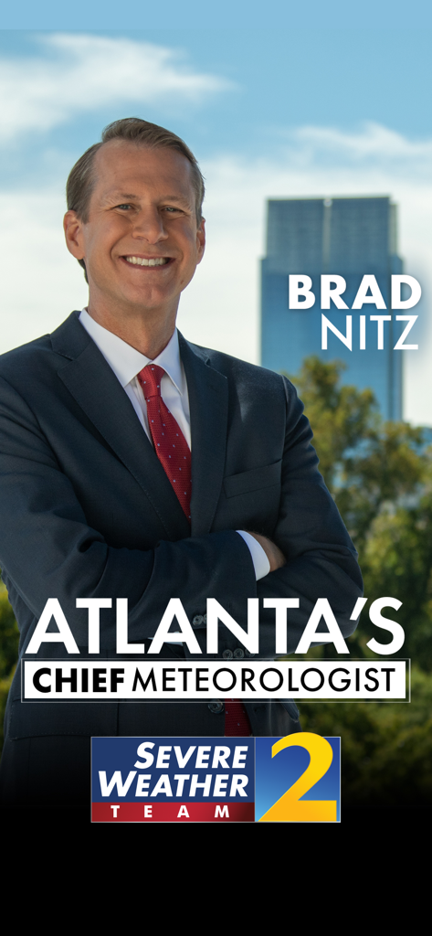 Severe Weather Team 2의 Atlanta 최고 기상학자 Brad Nitz
