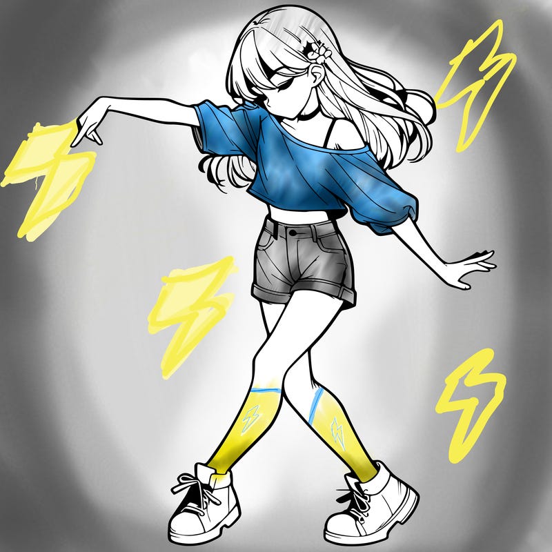 realistic girl danceing