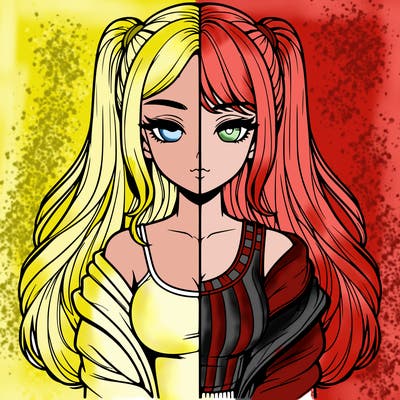 realistic girl split