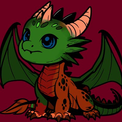 fierce baby night dragon