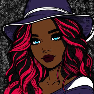 realistic girl with hat