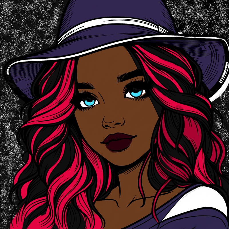 realistic girl with hat