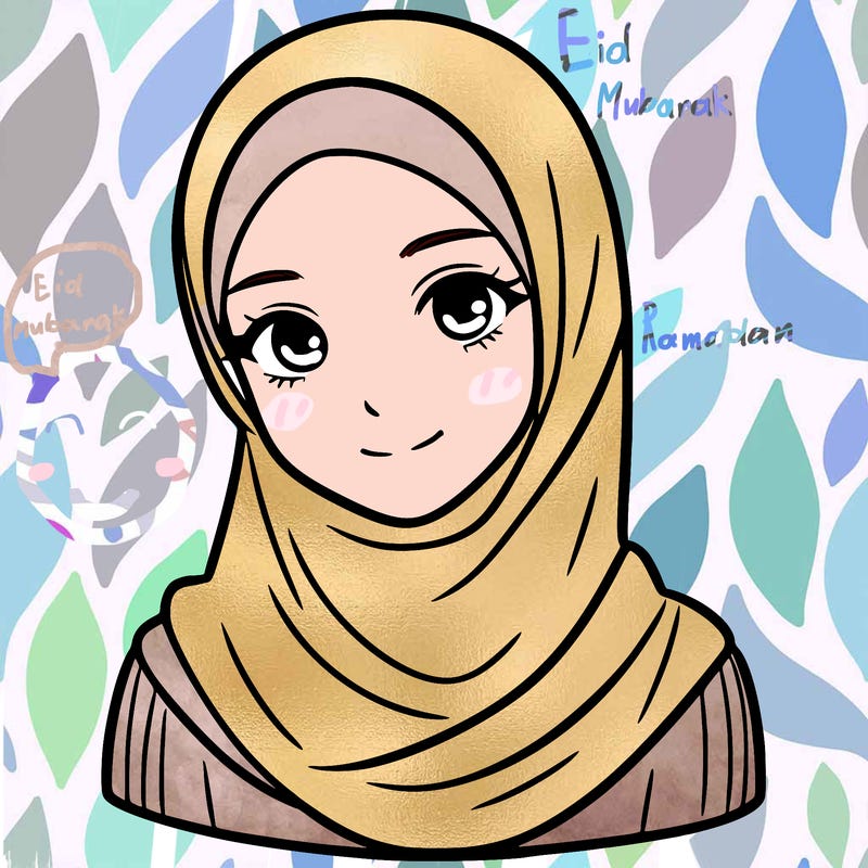 woman wearing muslim headscarf