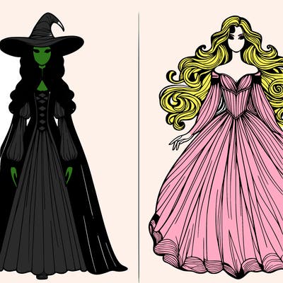 elphaba and glinda
