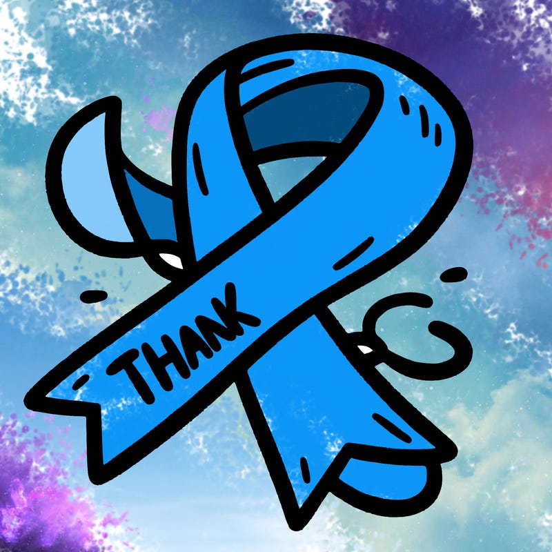 white ribbon that says “thank you!”