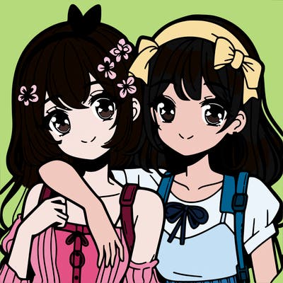bff girls anime