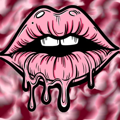 lips that look realistic and drip