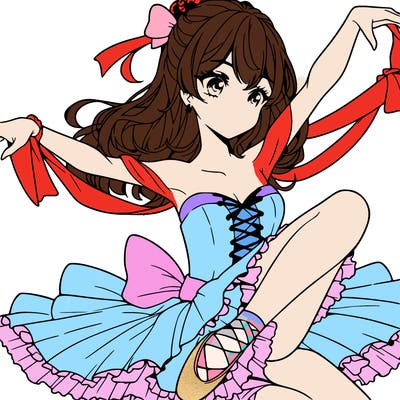 gorgeous anime ballerina