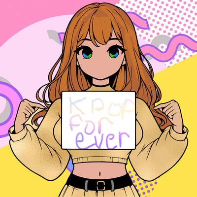 girl holding a blank sign in a long sleeve crop top