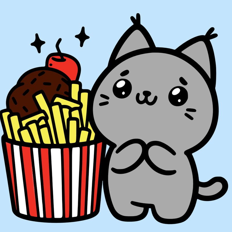 cute food cat