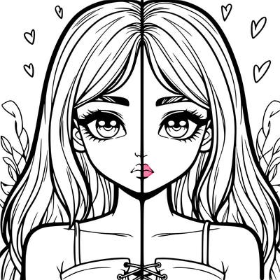 realistic girl split