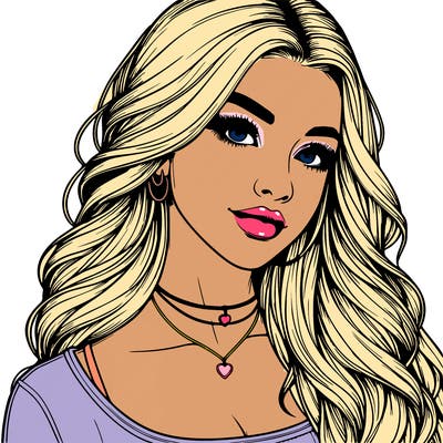 detailed realistic girl