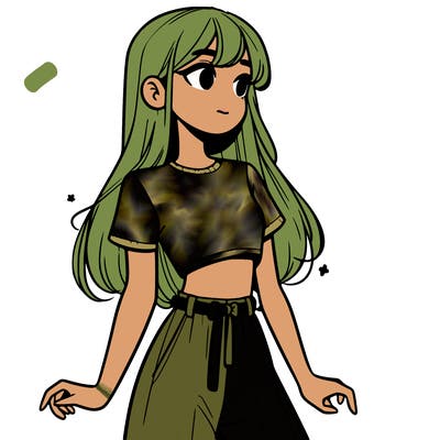girl in a cute crop top