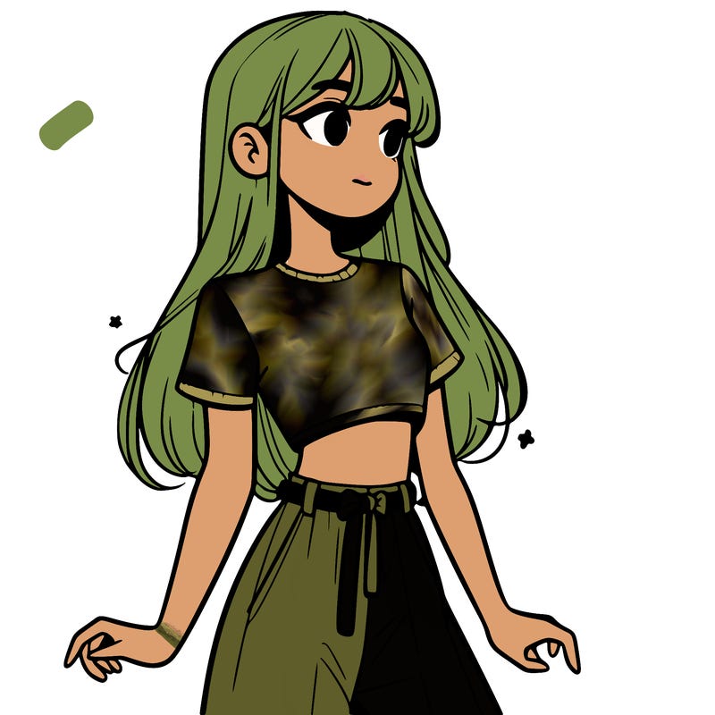 girl in a cute crop top
